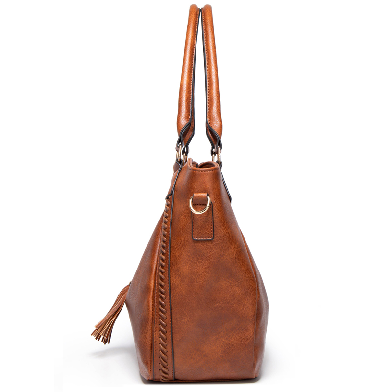 Braided Ring Fringe Shoulder Bag Hobo > Hobo > Mezon Handbags